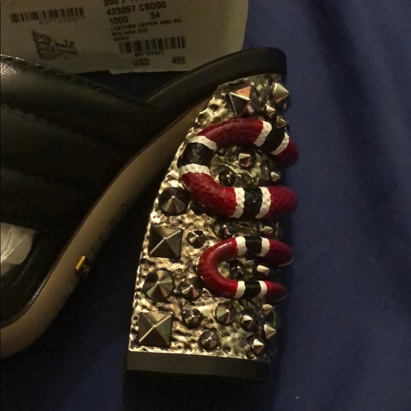 Gucci Leather Upper And So Malaga Kid Nero - Picture 2 of 8